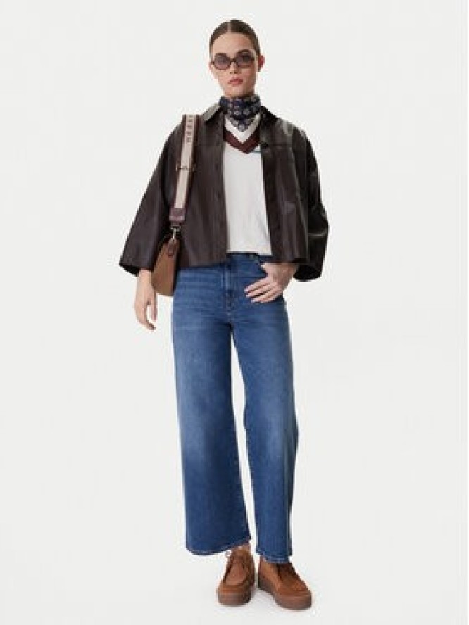 Weekend Max Mara Jeansy Pulvino 2615181061 Granatowy Wide Leg