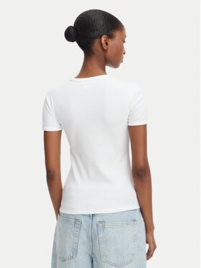 Calvin Klein Jeans T-Shirt LV047G816G Biały Slim Fit