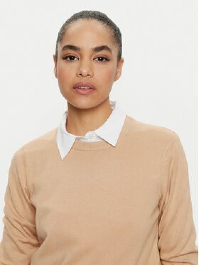 U.S. Polo Assn. Sweter WUP0394 Beżowy Regular Fit