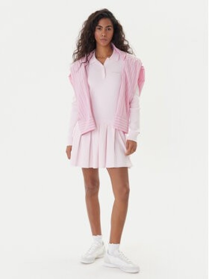 Tommy Jeans Sukienka dzianinowa Script DW0DW22464 Różowy Regular Fit