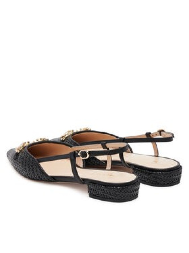TWINSET Sandały 251TGT052 Czarny