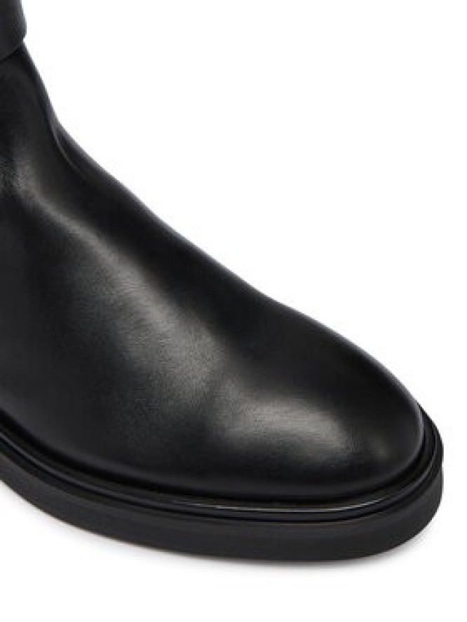 Calvin Klein Kozaki Knee Boot W/ Metal Logo HW0HW02665 Czarny