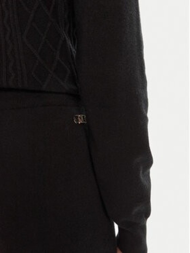 Liu Jo Sport Spodnie dzianinowe TF5041 MS75L Czarny Regular Fit