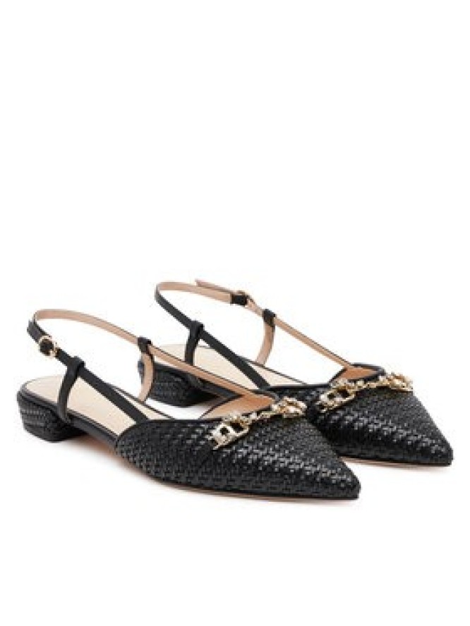 TWINSET Sandały 251TGT052 Czarny