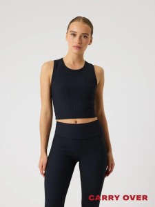 bjorn_borg STUDIO RIBBED CROPPED TANK TOP z recyklingowanego poliamidu