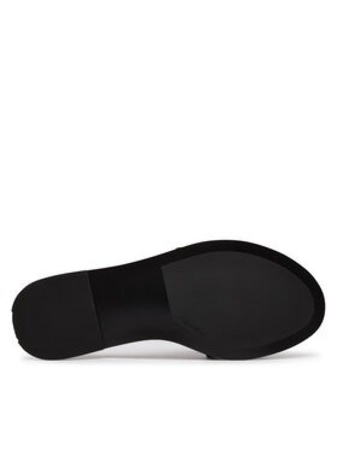 Calvin Klein Klapki Round Flat Sndl Lth Bar Hw 2 HW0HW02925 Czarny