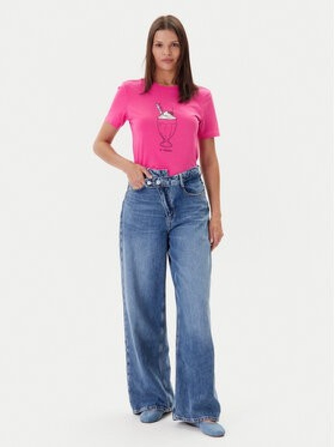 ONLY T-Shirt Fun Life 15349901 Różowy Regular Fit