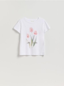 T-shirt z nadrukiem - biały