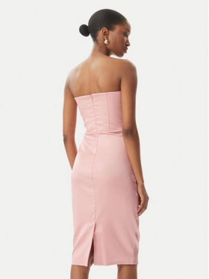 Rinascimento Sukienka koktajlowa CFC0123676003 Różowy Regular Fit