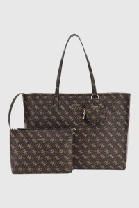 GUESS Brązowa shopperka damska Power Play