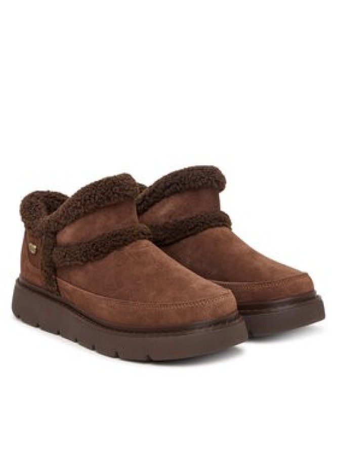 Skechers Śniegowce Bobs Keepsakes Lite - Winter Snug 114895 Brązowy ciemny