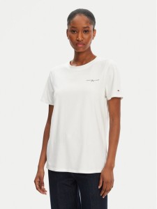 Tommy Hilfiger T-Shirt 1985 WW0WW37877 Biały Regular Fit