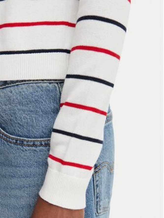 Tommy Jeans Kardigan DW0DW20976 Biały Regular Fit