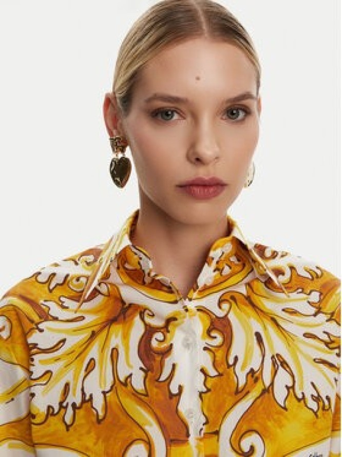 Dolce&Gabbana Koszula F5S65T FI5JK Żółty Regular Fit