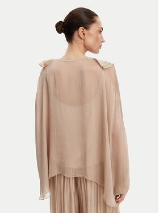 ViCOLO Bluzka TD0019 Beżowy Oversize