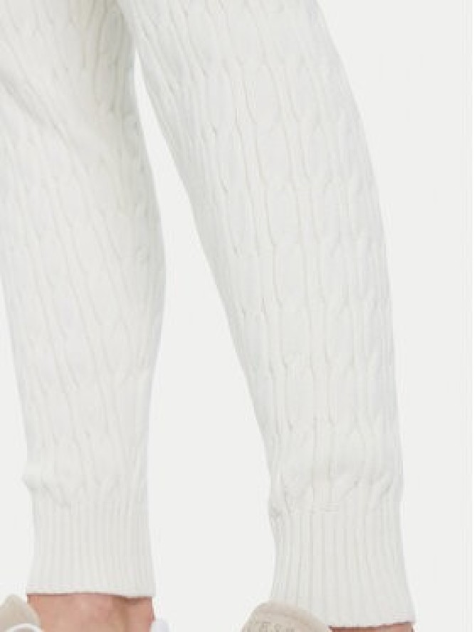 Guess Spodnie dzianinowe V5BB20 Z0572 Écru Regular Fit