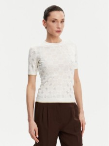 Guess Sweter W5GR20 Z3D60 Écru Regular Fit