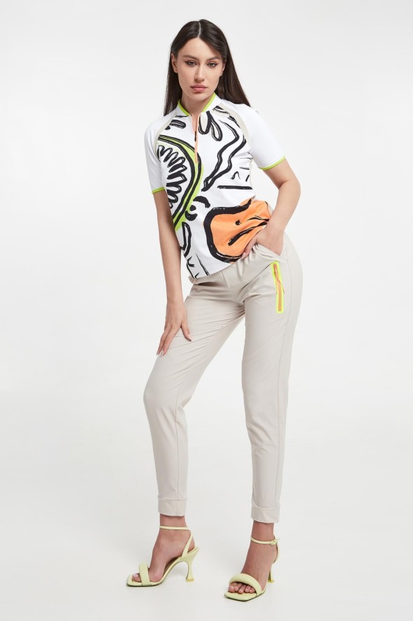 T-shirt damski ze stójką SPORTALM