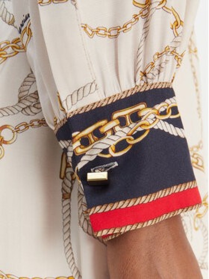 Marciano Guess Sukienka koszulowa 6RGK33 7439A Écru Regular Fit