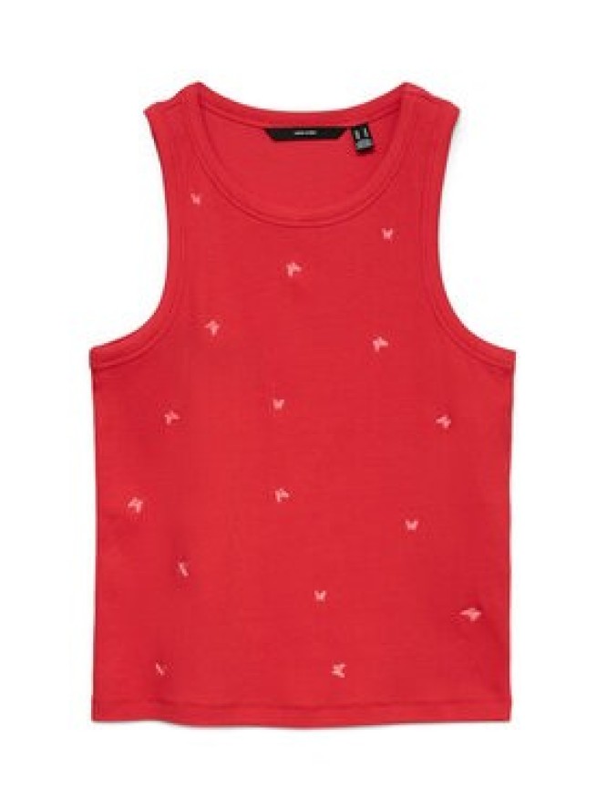 Vero Moda Top Naja 10341964 Czerwony Slim Fit