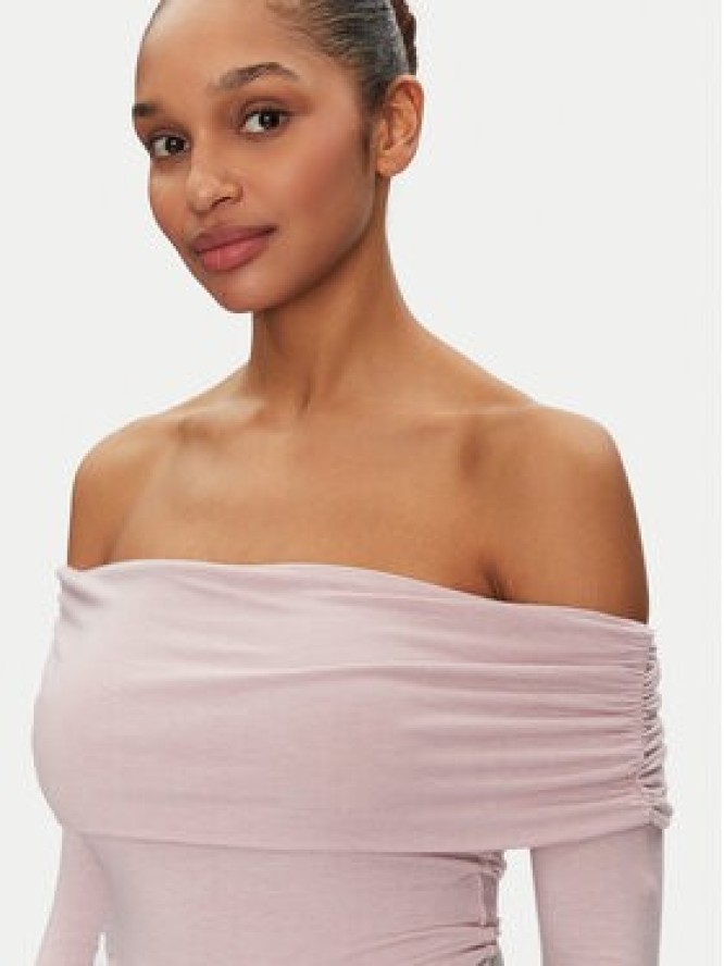 ONLY Bluzka Glamour 15339759 Różowy Slim Fit