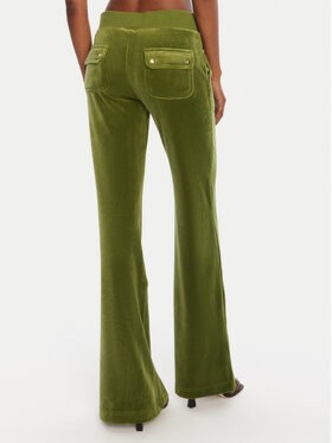 Juicy Couture Spodnie dresowe Layla JCSEBJ001G Zielony Regular Fit