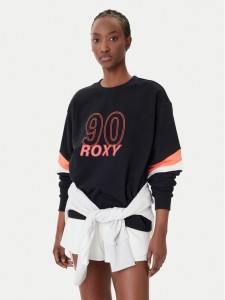 Roxy Bluza Essential Energy ERJFT04994 Czarny Regular Fit