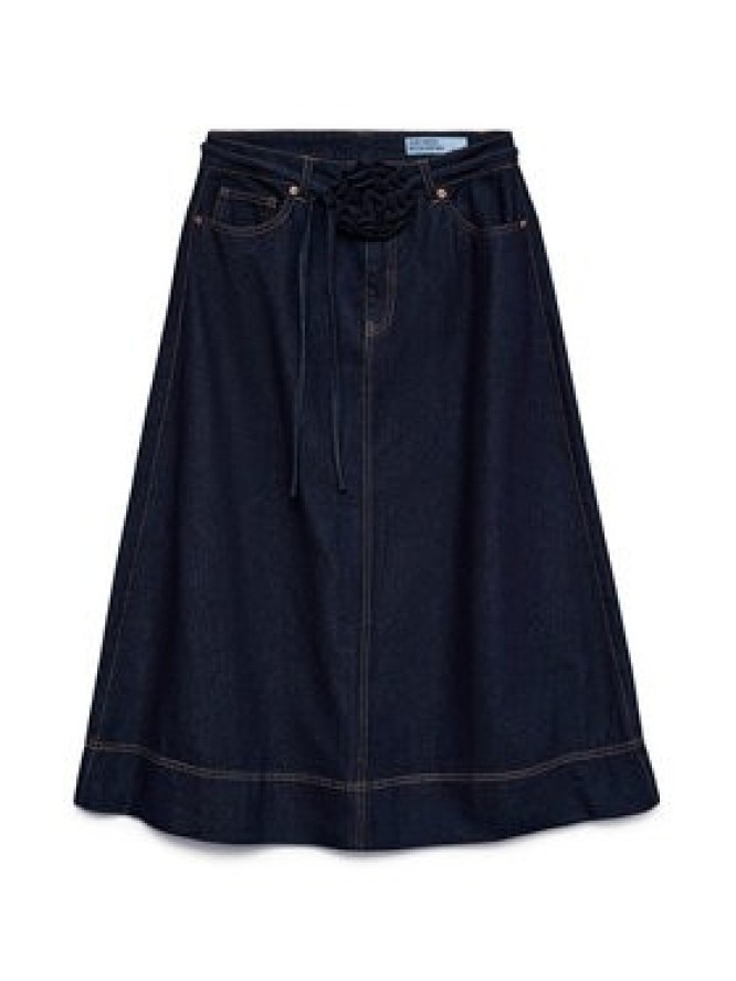 Vero Moda Spódnica jeansowa Ruth 10343067 Granatowy A-Line Fit