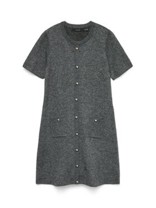 Vero Moda Sukienka dzianinowa Johanna 10333908 Szary Standard Fit