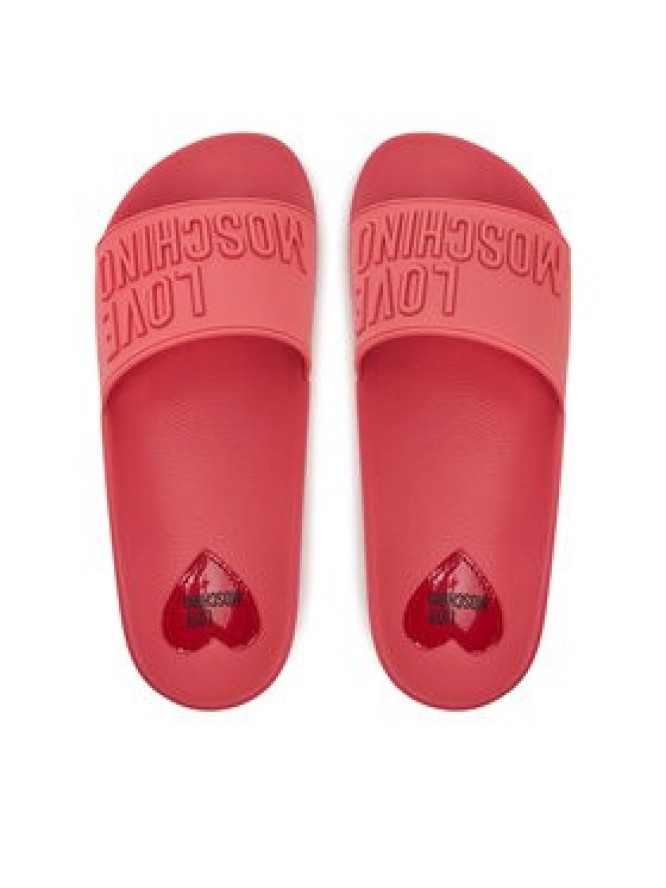LOVE MOSCHINO Klapki JA28052G1MI15502 Koralowy