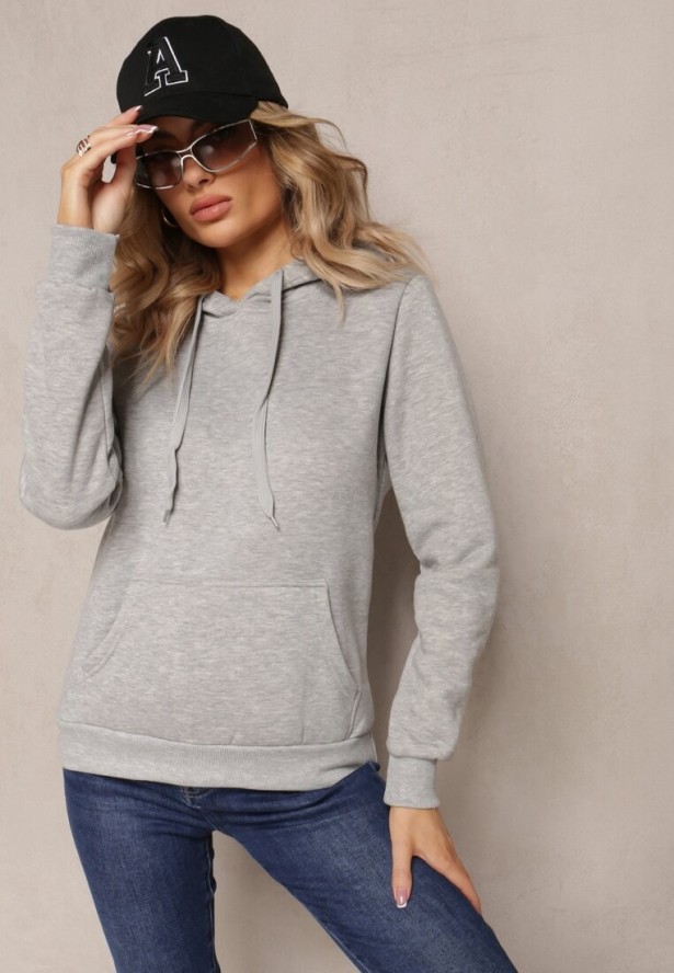 Szara Bluza z Kapturem Corbetes