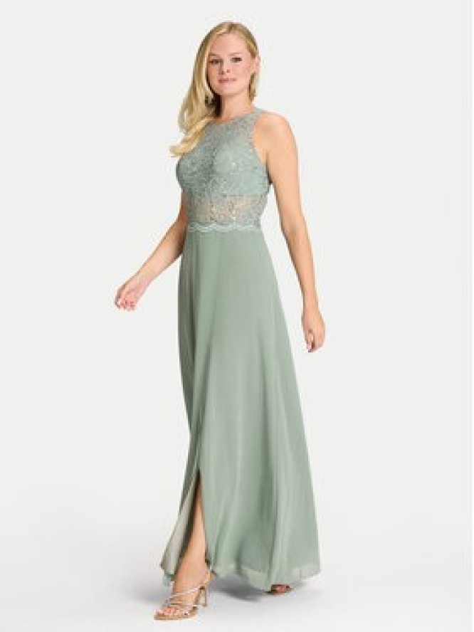 Swing Sukienka wieczorowa 5AI01400 Zielony Regular Fit