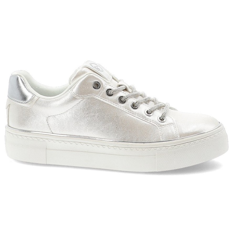 Srebrne Sneakersy Tamaris Modne Obuwie Damskie