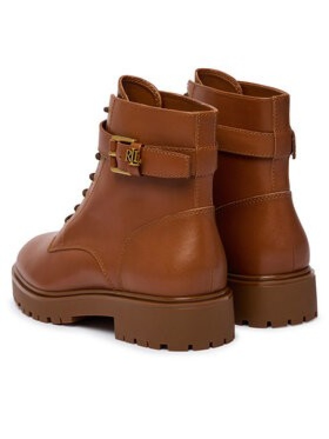 LAUREN RALPH LAUREN Trzewiki Allyson Logo Bo Bte 802P12046002 Brązowy