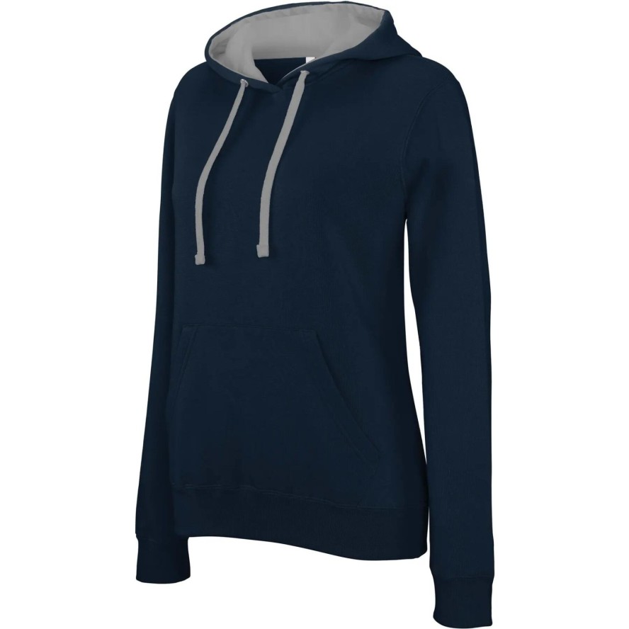 Bluza damska z kapturem Kariban Contrastée