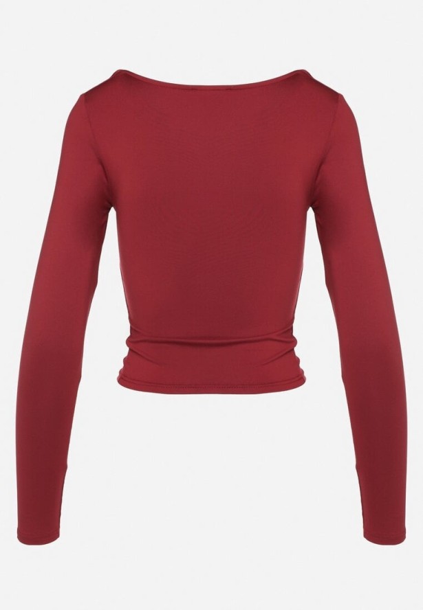 Bordowa Bluzka Naesochis