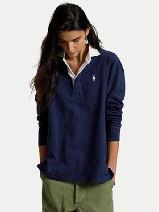Polo Ralph Lauren Sweter 211B17797001 Granatowy Regular Fit