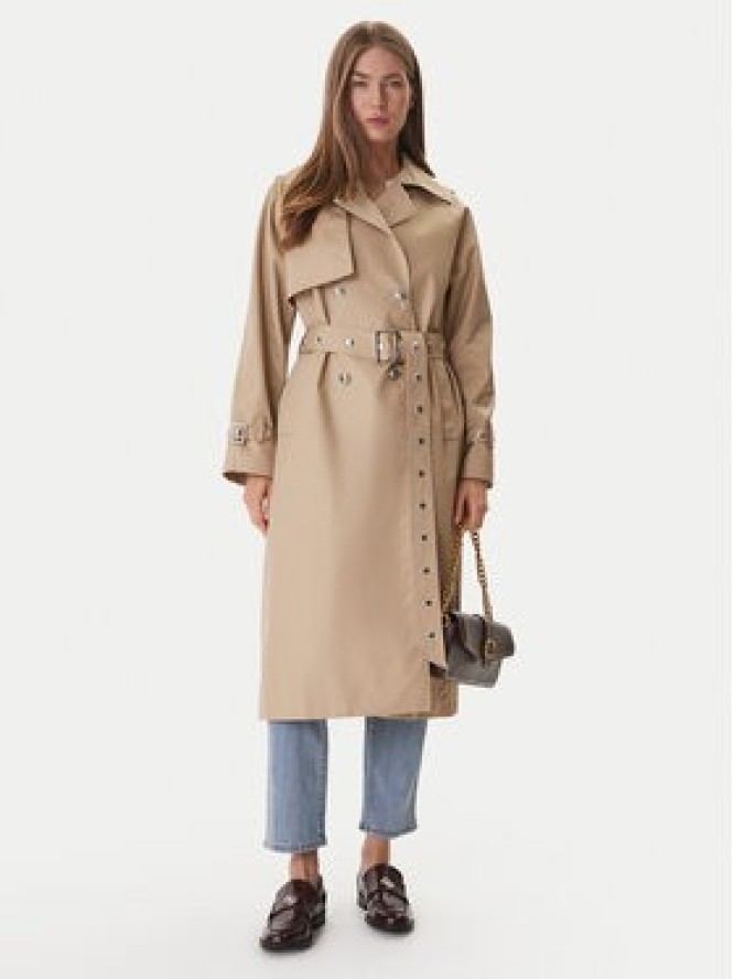 DKNY Trencz DJ6J6232 Beżowy Regular Fit