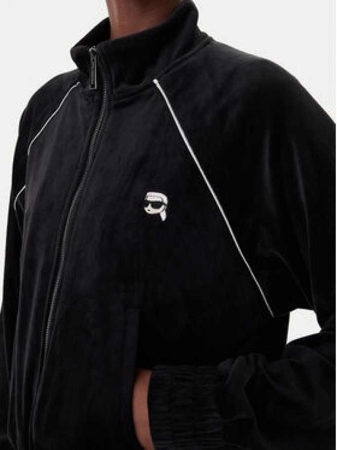KARL LAGERFELD Bluza B1W20029 Czarny Regular Fit