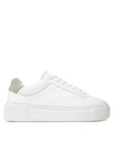 Calvin Klein Sneakersy Ff Cupsole Lace Up Lth HW0HW02570 Biały