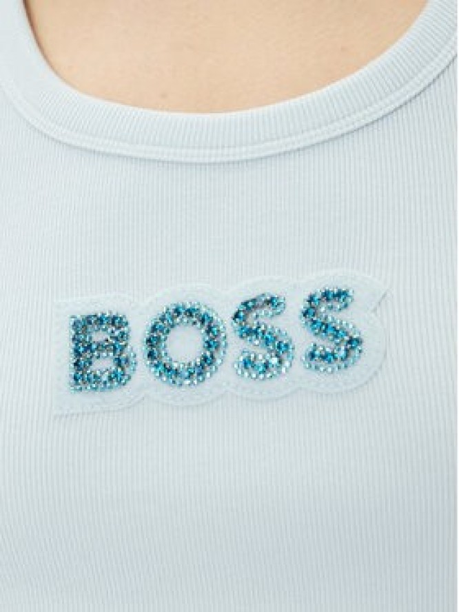 BOSS Top C-Ematite 50536985 Błękitny Slim Fit