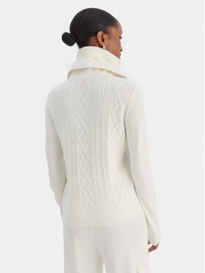 Liu Jo Sport Sweter TF5039 MS75L Écru Regular Fit