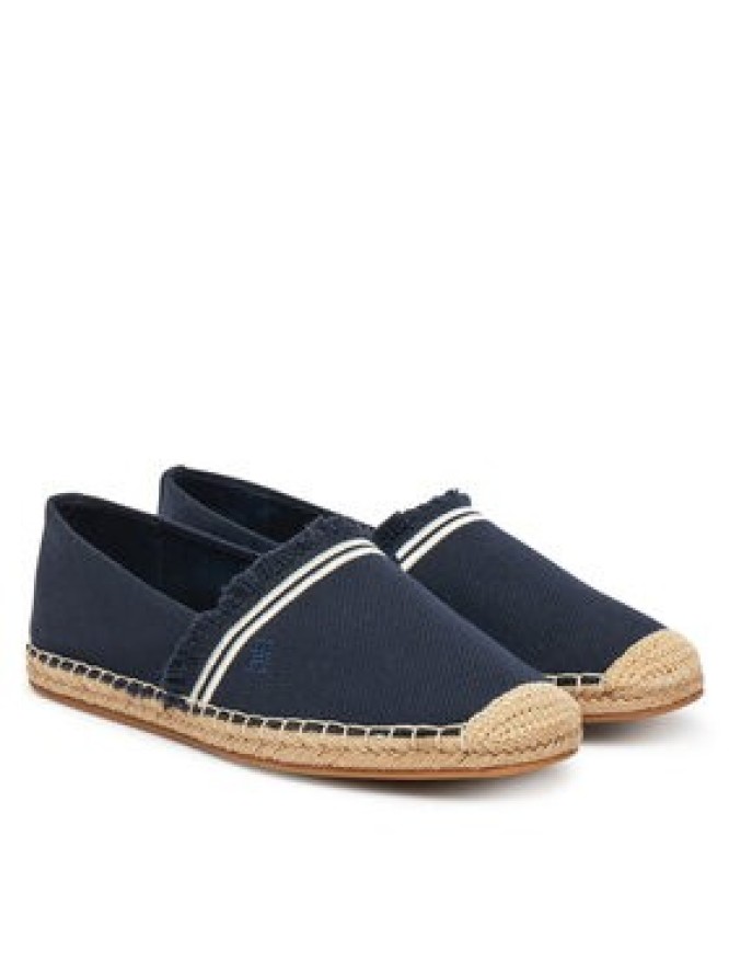 Tommy Hilfiger Espadryle Fringe Canvas Closed Espadrille FW0FW08881 Granatowy