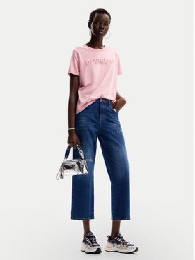 Desigual T-Shirt Brandy 24WWTK24 Różowy Regular Fit