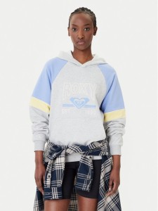 Roxy Bluza Essential Energy Blockd ERJFT04937 Szary Regular Fit