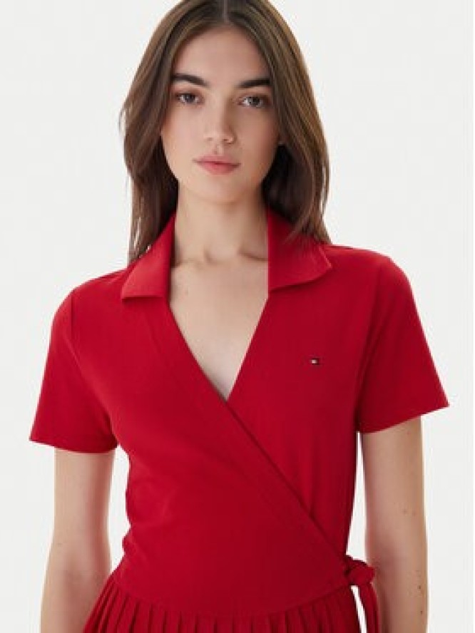 Tommy Hilfiger Sukienka codzienna 1985 WW0WW45733 Czerwony Regular Fit