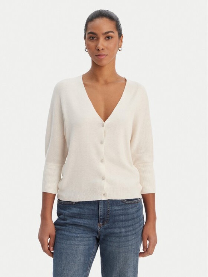 Morgan Kardigan 251-MBATSI Écru Slim Fit