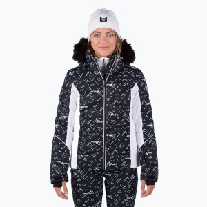 Kurtka narciarska Rossignol damska W Staci PR Puffy JKT czarna