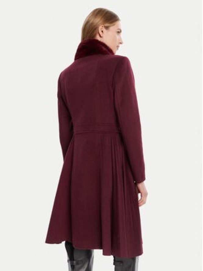 Rinascimento Płaszcz przejściowy CFC0125794003 Bordowy Regular Fit