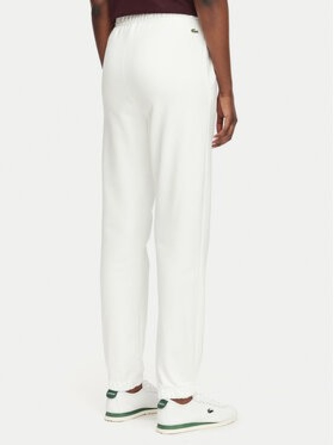 Lacoste Spodnie dresowe XF5268 Biały Regular Fit